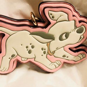 Coach x Disney Bag Charm Dalmatian Leather Key Key